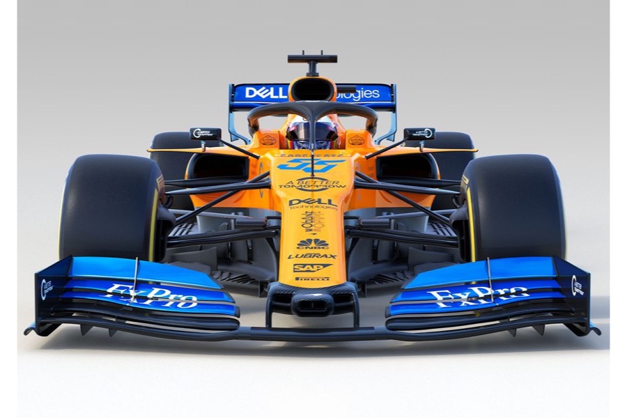 【高画質ギャラリー：F1新車】マクラーレン、2019年型『MCL34』はオレンジとブルーを踏襲もデザインに変更
