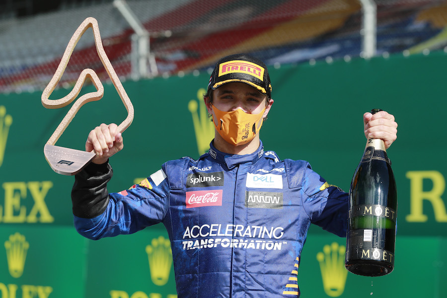 【マクラーレンF1】ノリス大喜び！「F1で初表彰台を獲得できて最高の結果だ！」／F1オーストリアGP