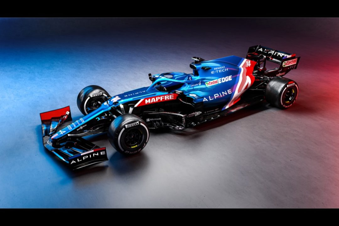 【画像：F1新車】アルピーヌ、2021年の新車『A521』発表！復帰するアロンソは欠席