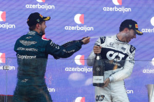 【アルファタウリ・ホンダ】ガスリー、今季初表彰台も「パワーを失っていた。ものすごいレースウイークだった」／F1アゼルバイジャンGP