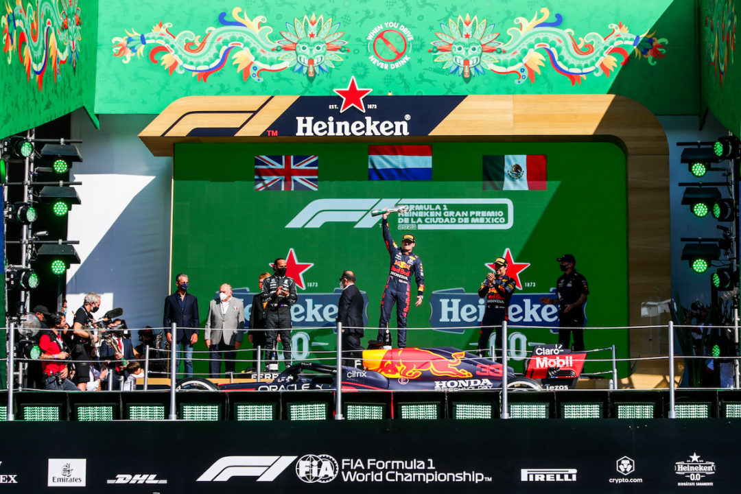 【F1メキシコGPレポート】レッドブルが1-3！ホンダはF1初優勝の地で最後の優勝！角田は1周目で不運のリタイア