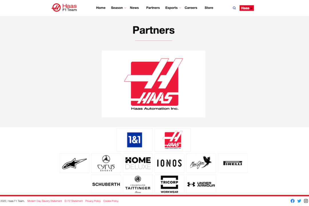 ハースF1、ホームページのスポンサー企業一覧からもウラルカリを削除も公式発表なし【ロシアのウクライナ侵攻】